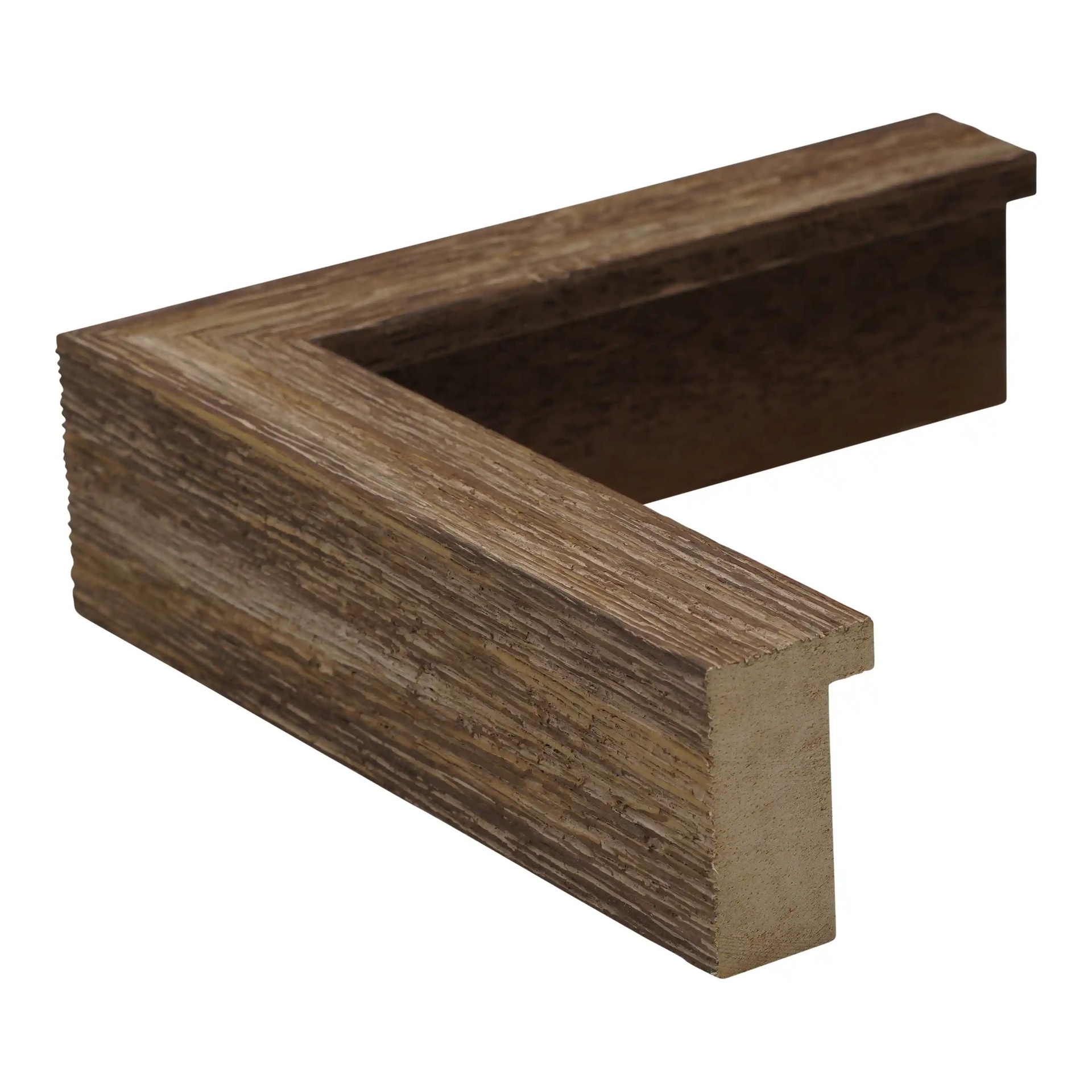 M330-121 - 1" BROWN/WHITE BARNWOOD SHADOWBOX