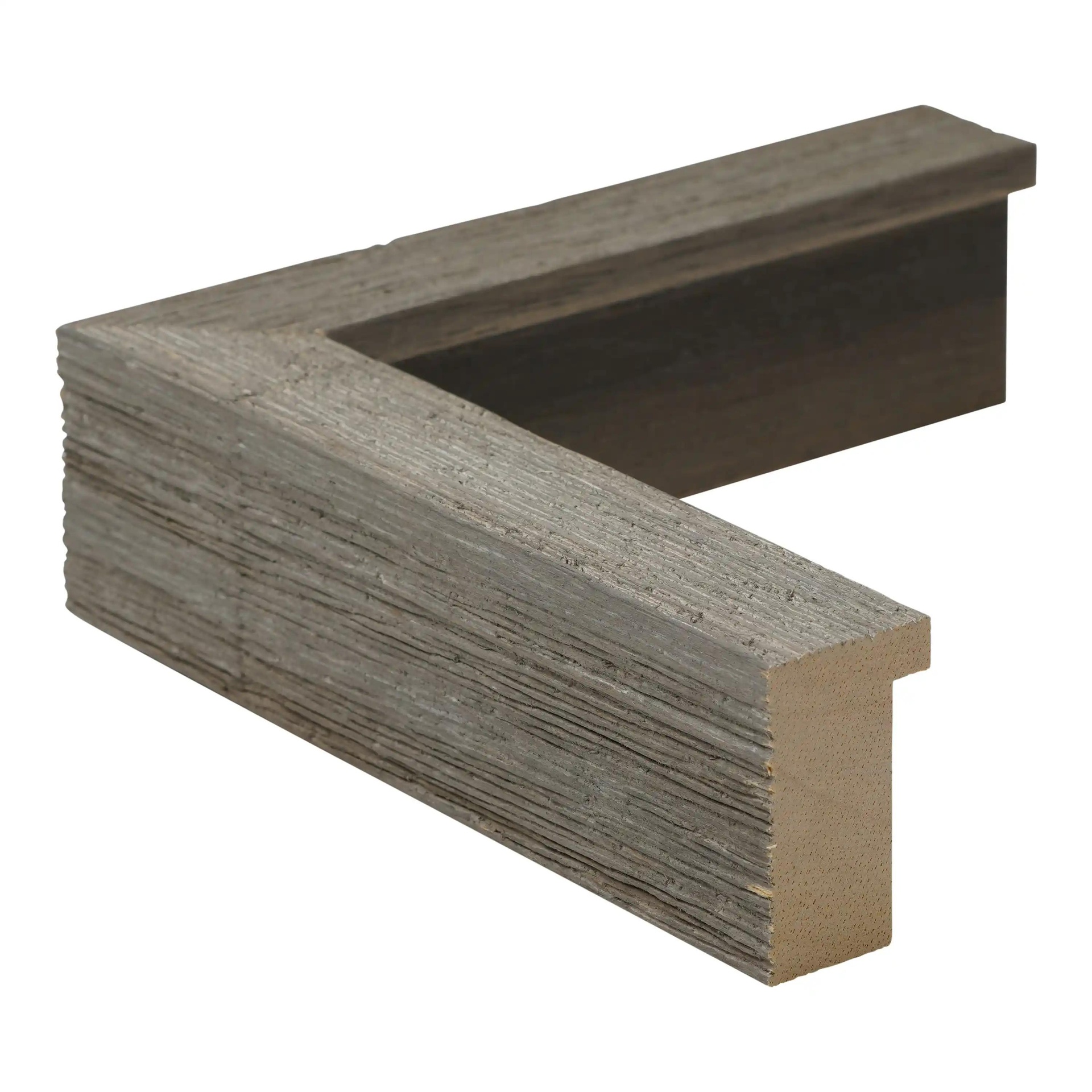 M330-138 - 1" WHITE/GREY BARNWOOD SHADOWBOX