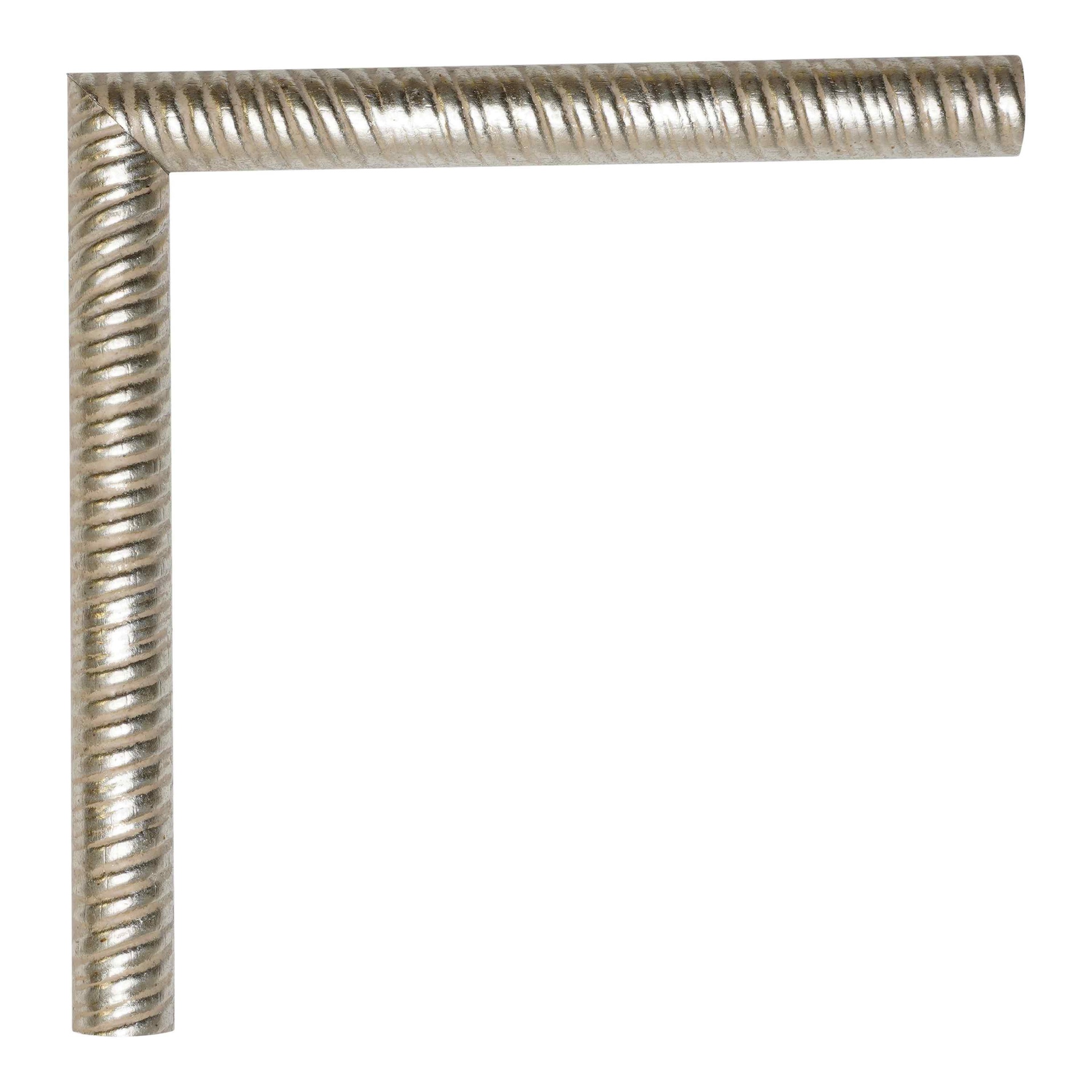 2821 - 5/8"  SILVER SPIRAL