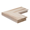 M424-22 - 2-3/4" WOODGRAIN WHITE