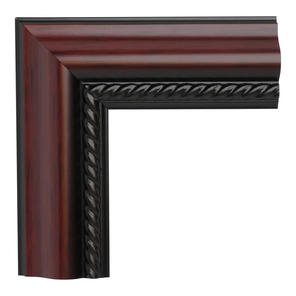 M66-24  2-1/8" MAHOGANY W/ ROPE