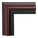 M66-24  2-1/8" MAHOGANY W/ ROPE