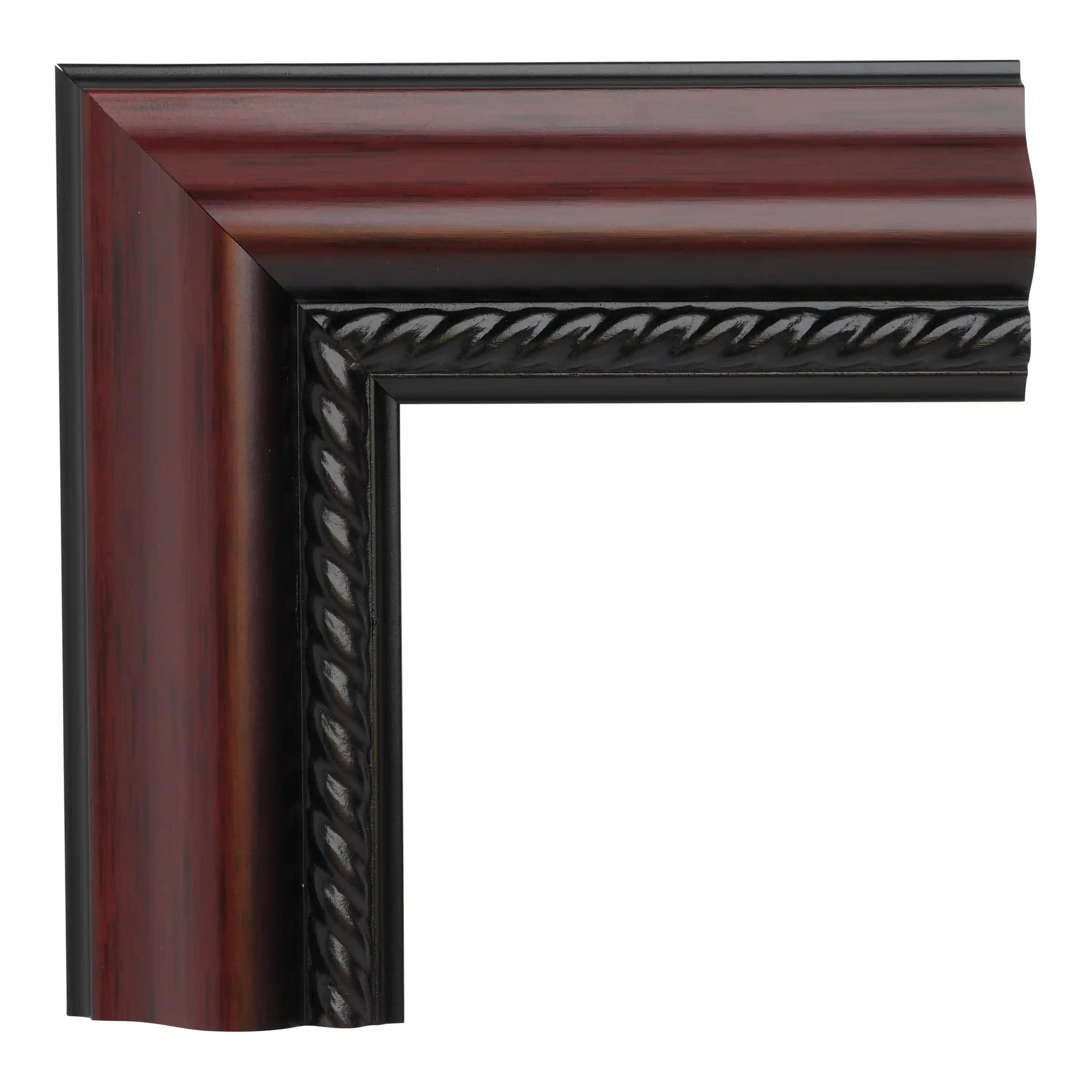 ~DISCONTINUED~ - M66-24 - 2-1/8" MAHOGANY W/ ROPE