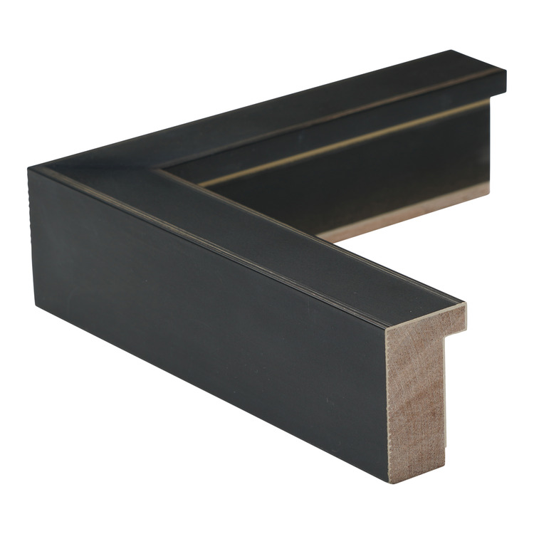 M330-19 - 1" BLACK/LIGHT BROWN LINE/SHADOWBOX