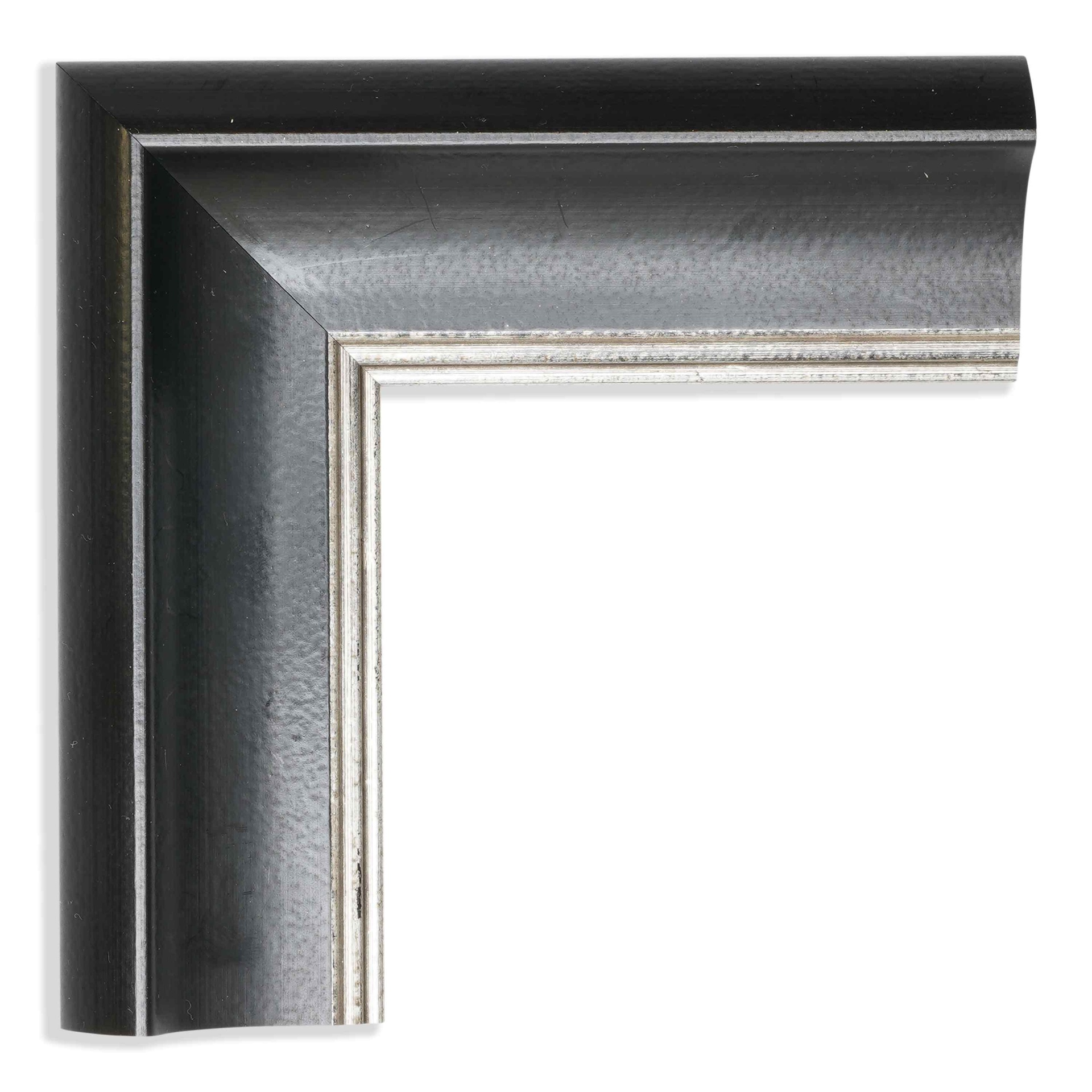 2828 - 2"  ANT. BLK W/SILVER LIP