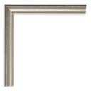2999 - 1/2"  SILVER W/ BEAD