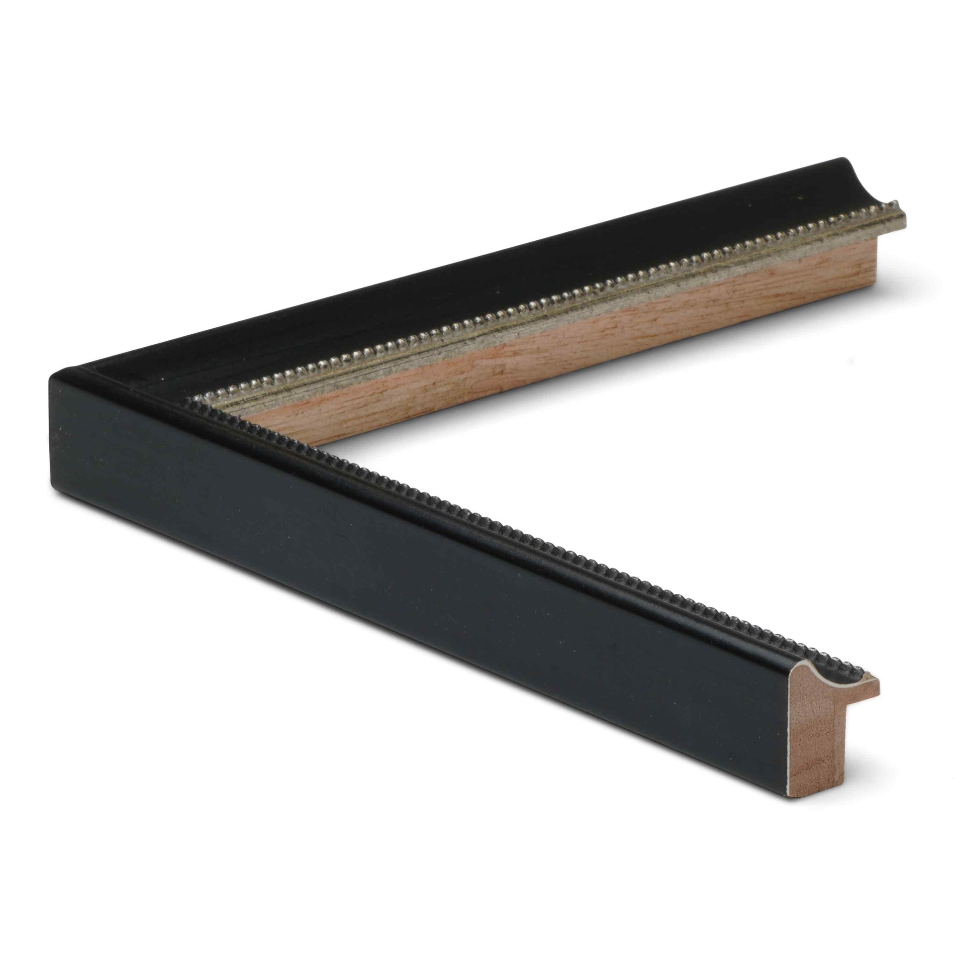 3001 - 1/2"  BLACK W/BEAD