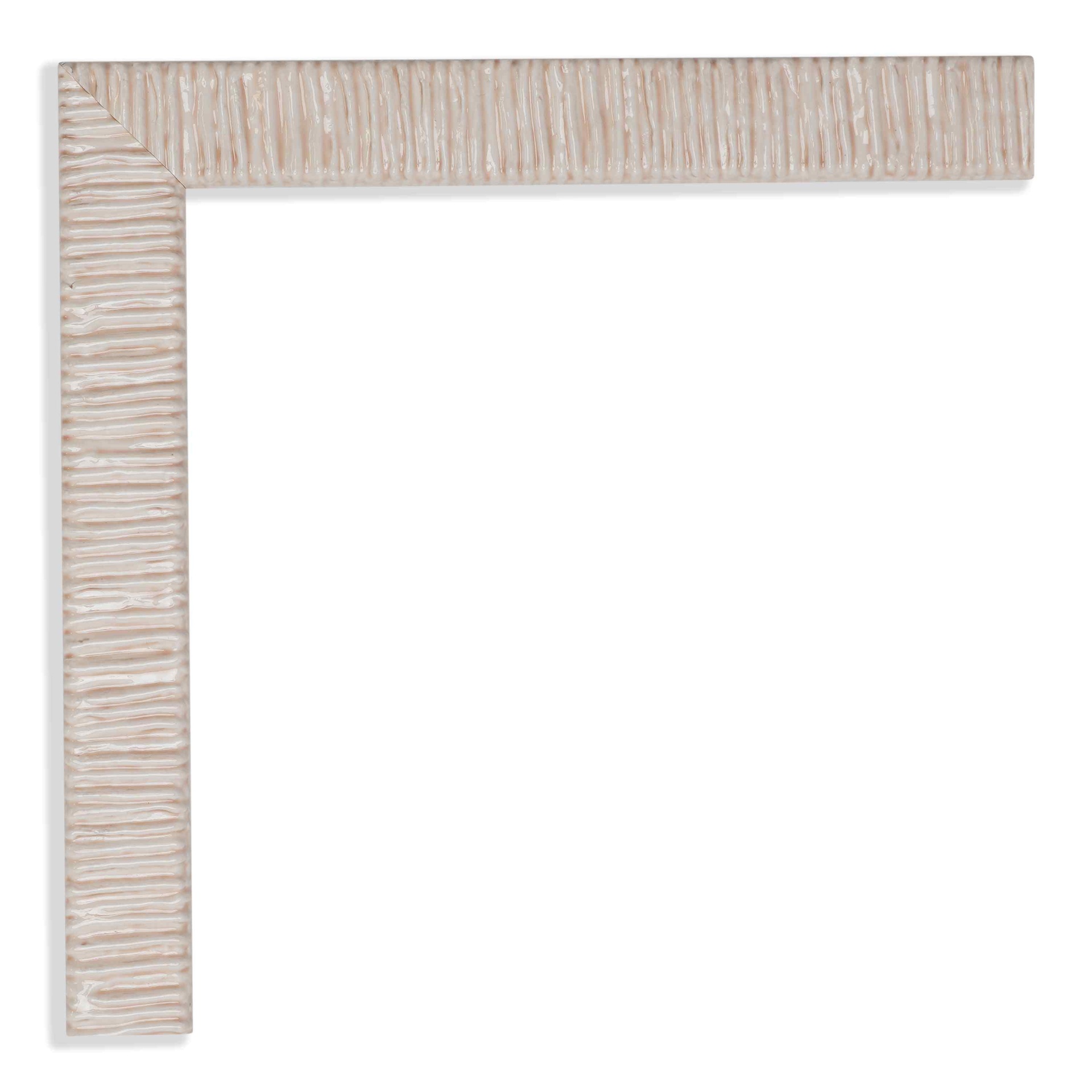 3021 -3/4"  WHITE TEXTURED LACQUER