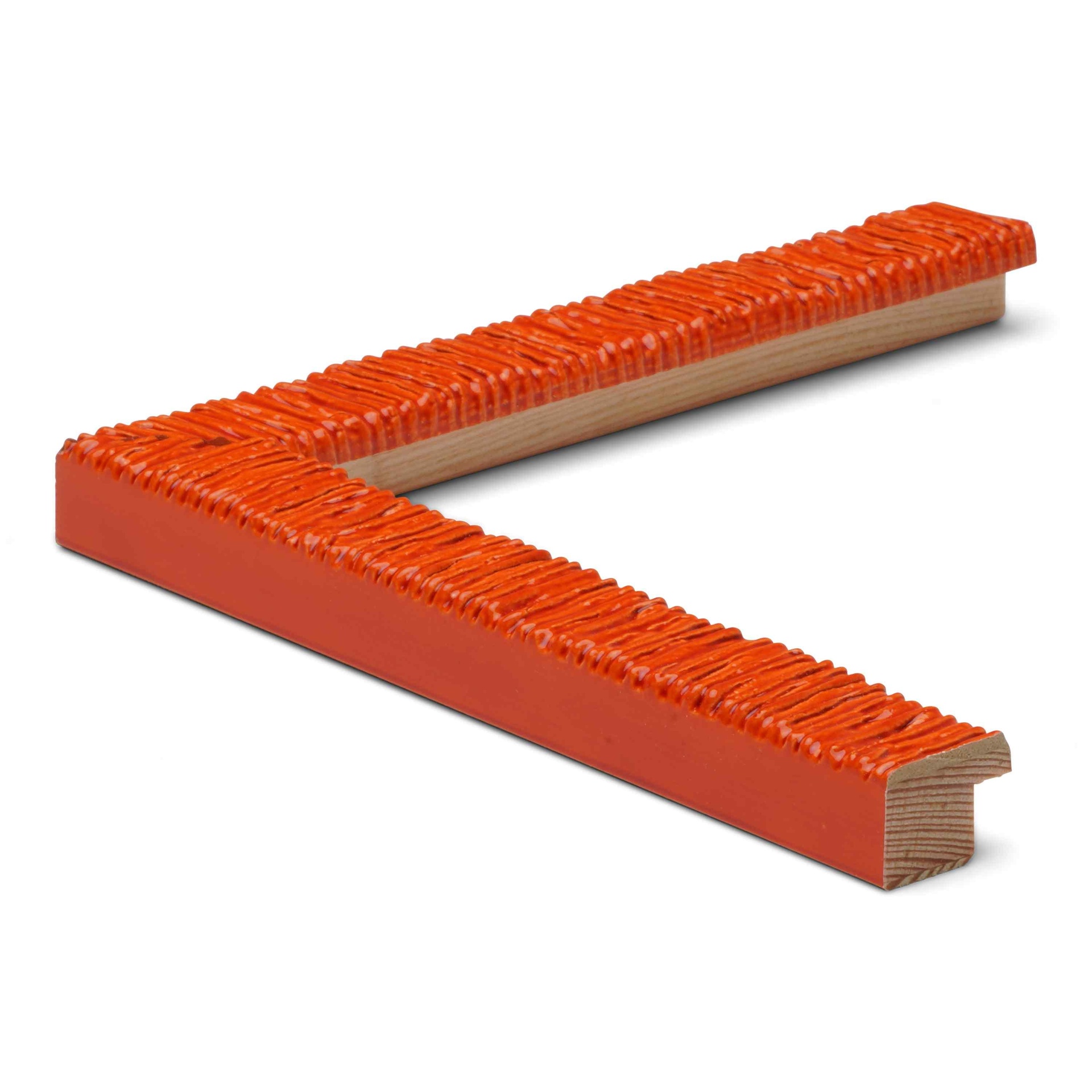 3023 - 3/4" DK.ORANGE TEXT. LACQUER