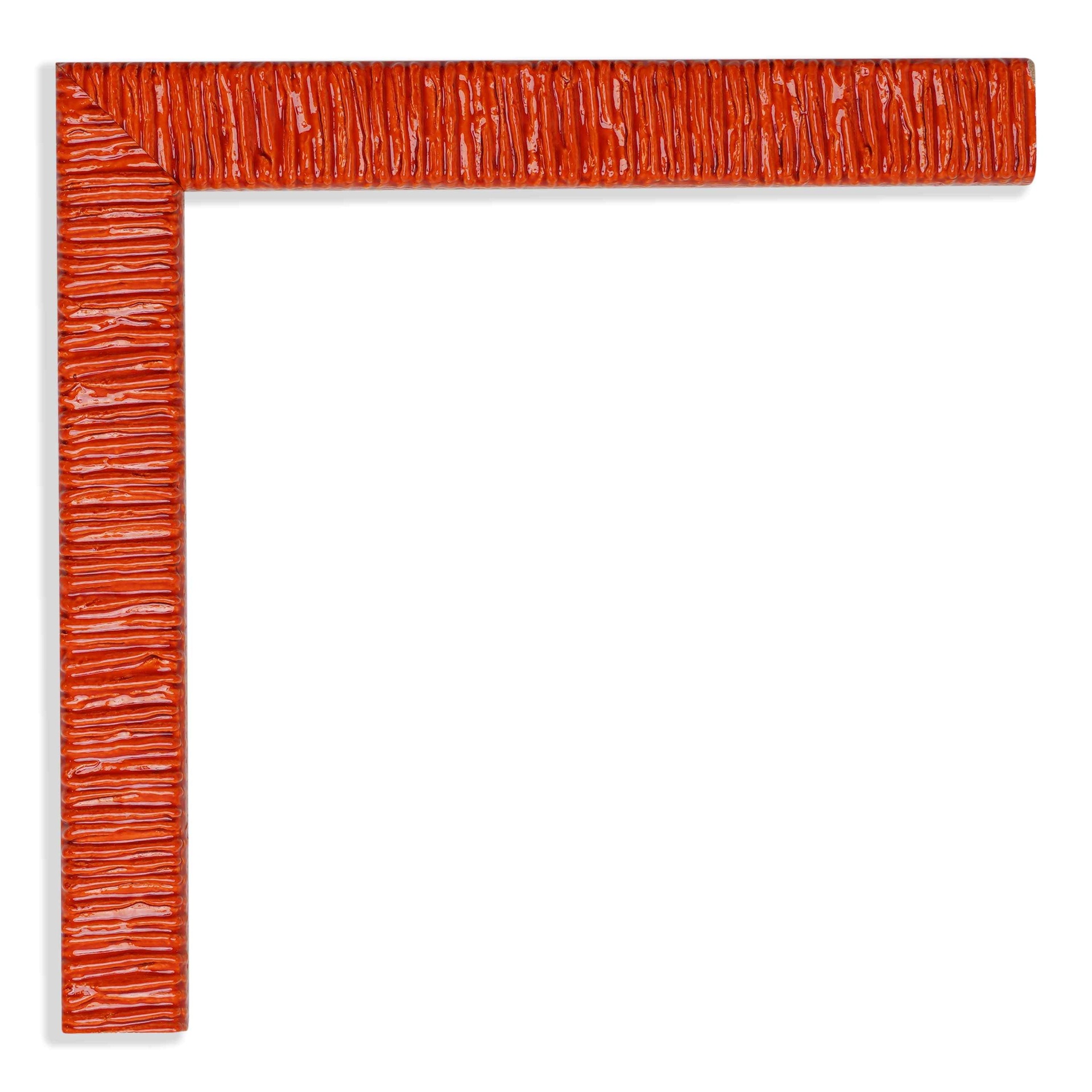 3023 - 3/4" DK.ORANGE TEXT. LACQUER