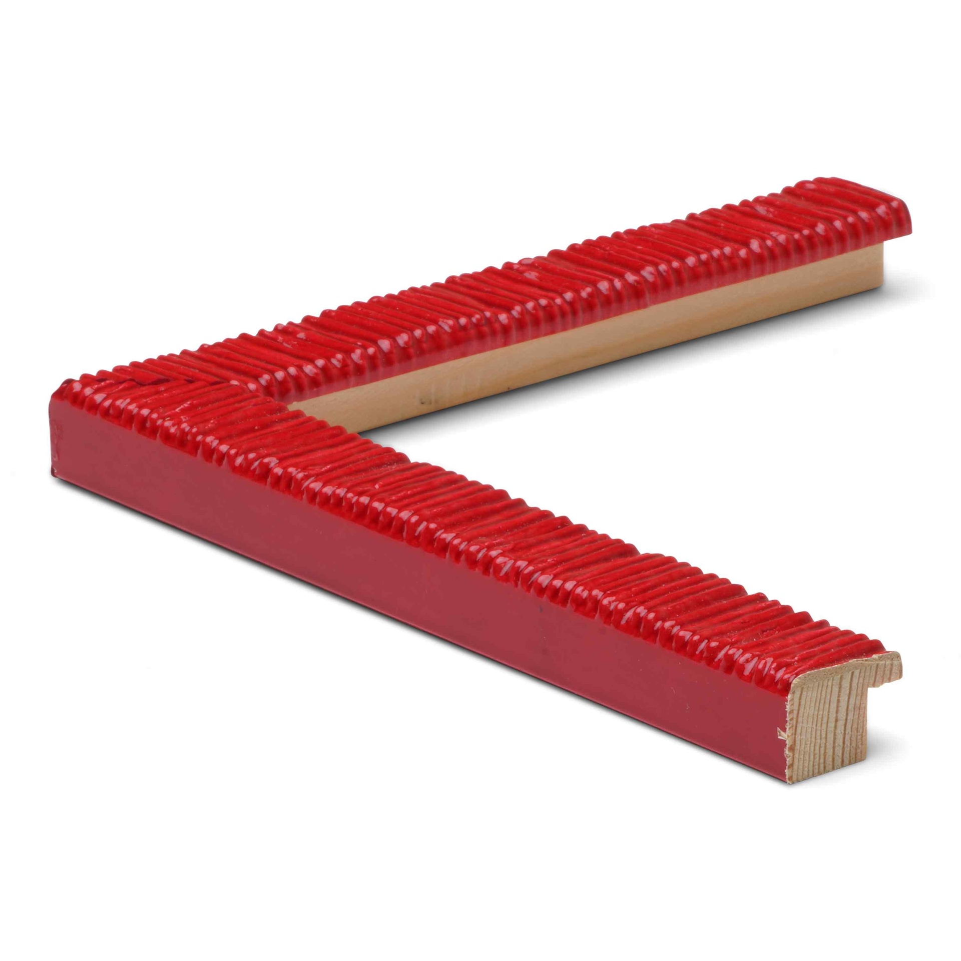 3024 - 3/4" RED TEXTURED LACQUER