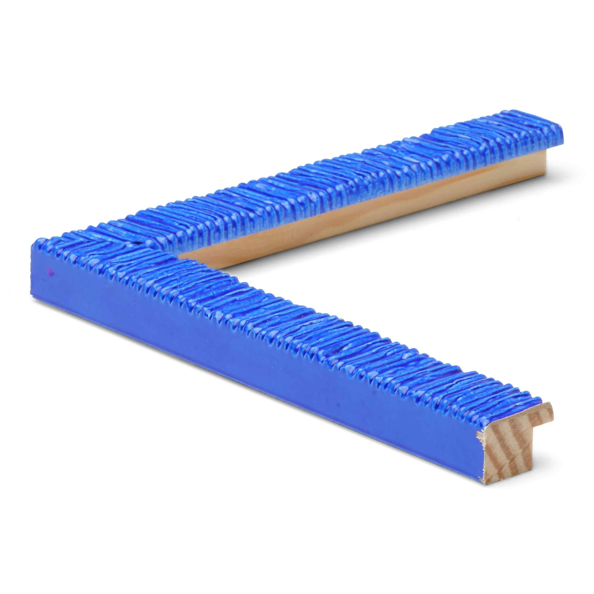 3026 - 3/4" BLUE TEXTURED LACQUER