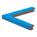3027 - 3/4"  TURQUOISE TEXT.LACQUER