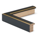 3033 - 1"  GOLD & BLACK CAP