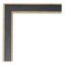3033 - 1"  GOLD & BLACK CAP