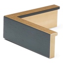 3069 - 3/4  GOLD SHADOWBOX