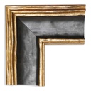 3095 - 2-3/4" GOLD W/BLK PANEL