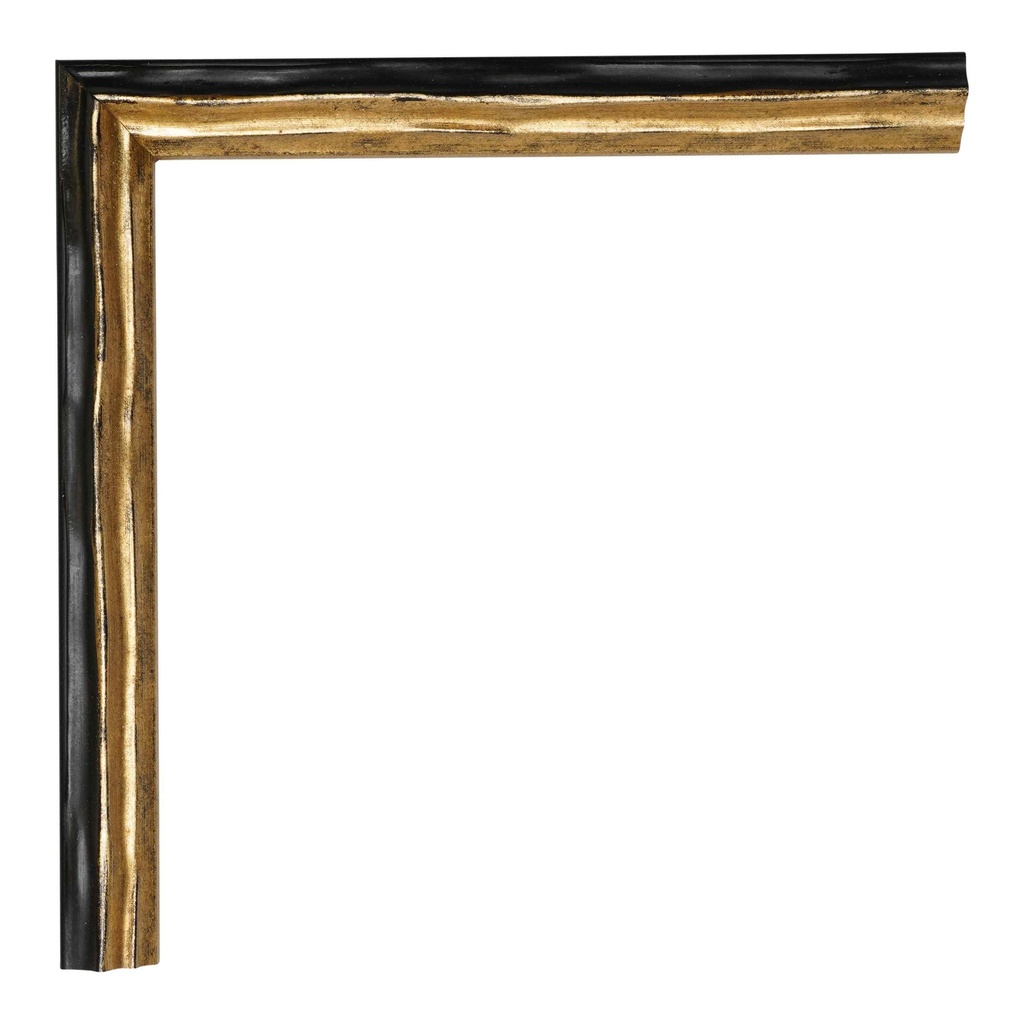 3100 - 5/8" GOLD/BLK SCULPTED