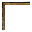 3100 - 5/8" GOLD/BLK SCULPTED