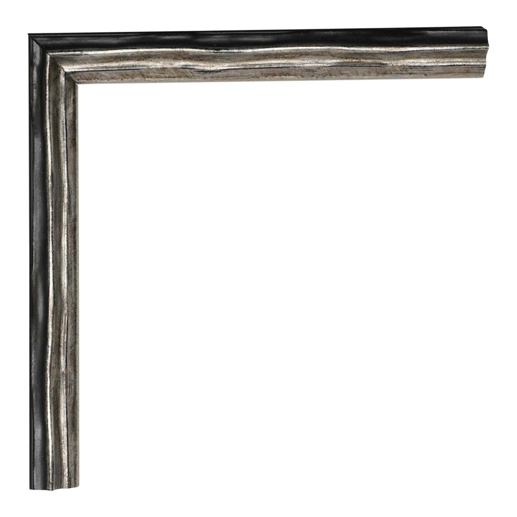 3101 - 5/8"  SILVER/BLK. SCULPTED