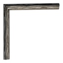 3101 - 5/8"  SILVER/BLK. SCULPTED