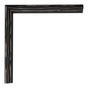 3102 - 5/8"  BLACK SCULPTED