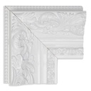 3148 - 4" WHITE ORNATE LACQUER