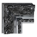 3149 - 4" BLACK ORNATE LACQUER