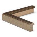 3158 - 3/4" ANT. SIL. W/ BROWN WASH