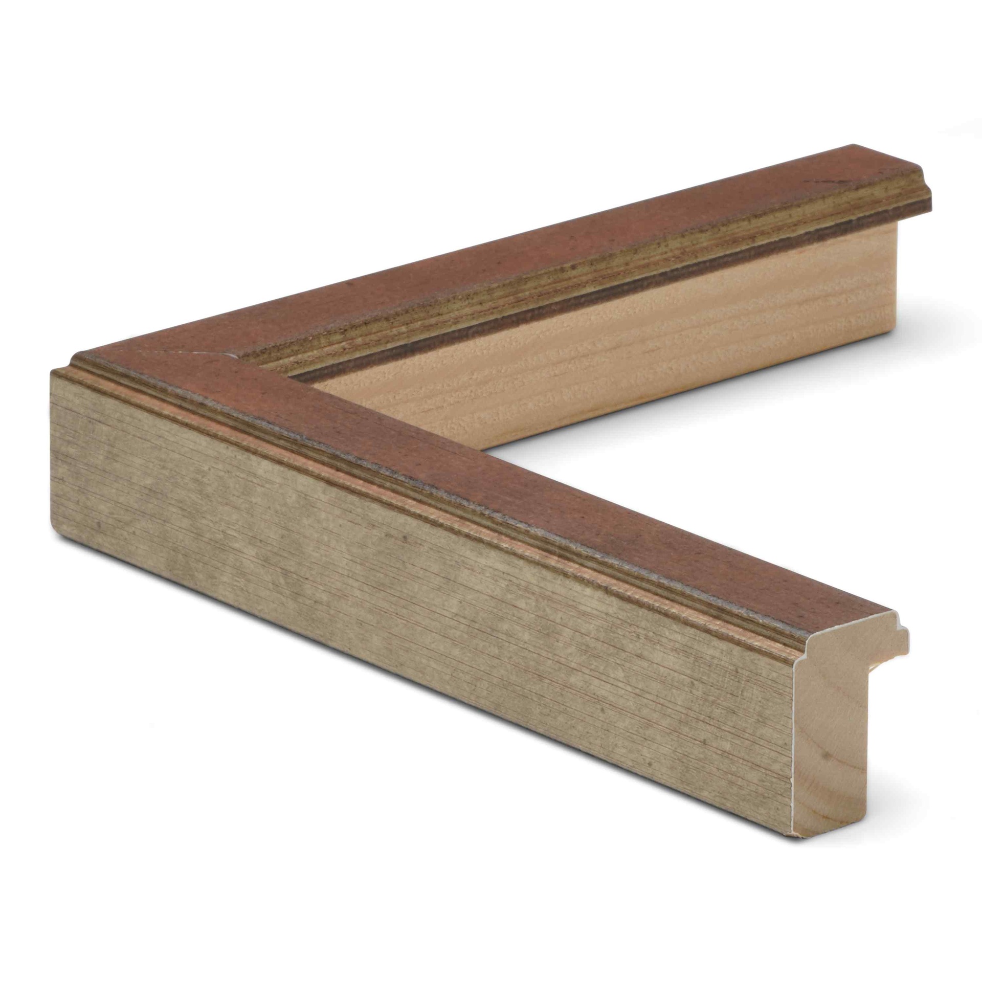 3159 - 3/4" ANT. SILVER W/ TAUPE WASH