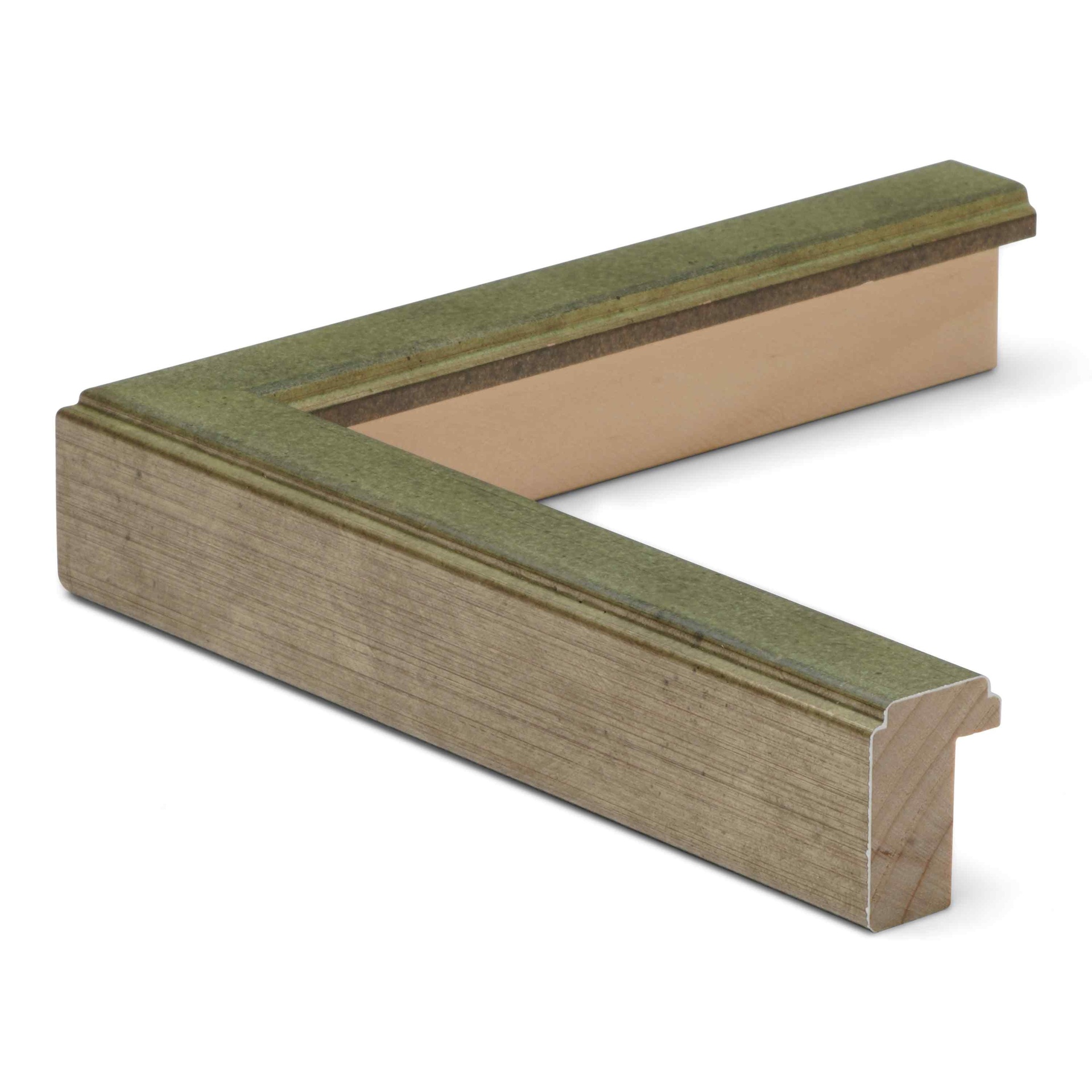 3160 - 3/4" ANT. SILVER W/ GREEN WASH