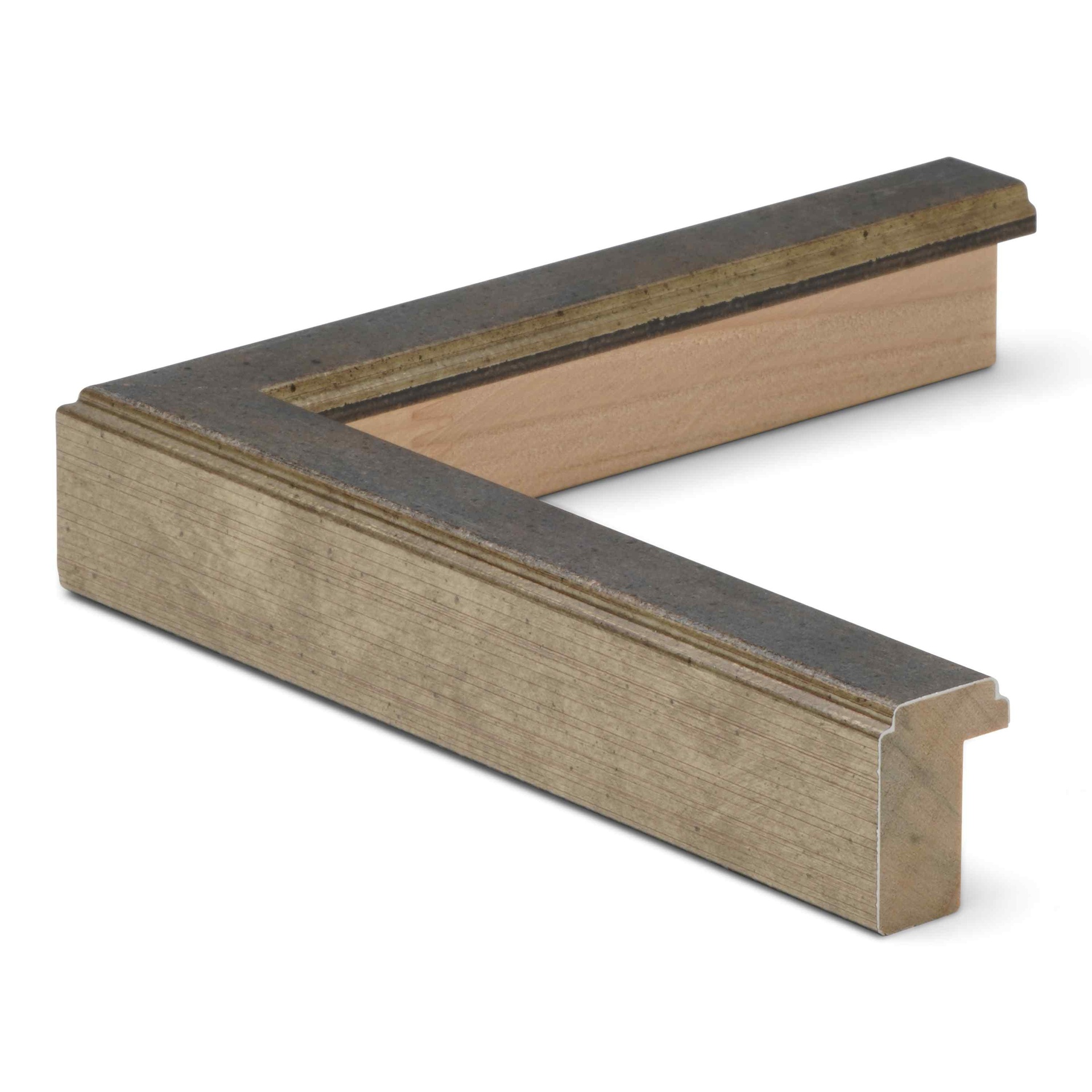 3161 - 3/4" ANT. SILVER W/ DARK GREY WASH