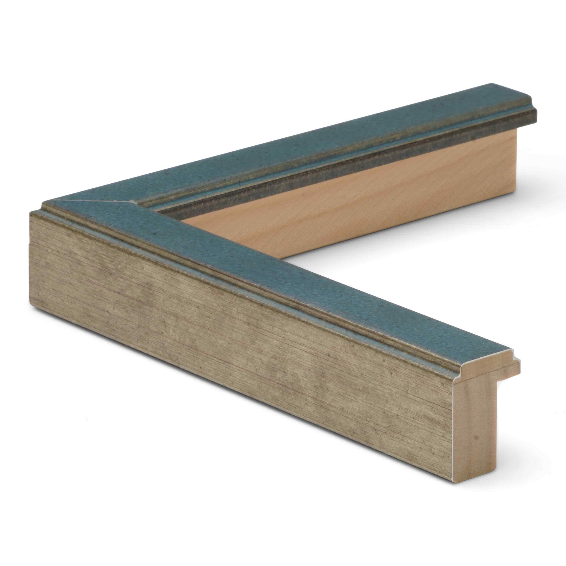 3162 - 3/4" ANT. SILVER W/ DARK BLUE WASH