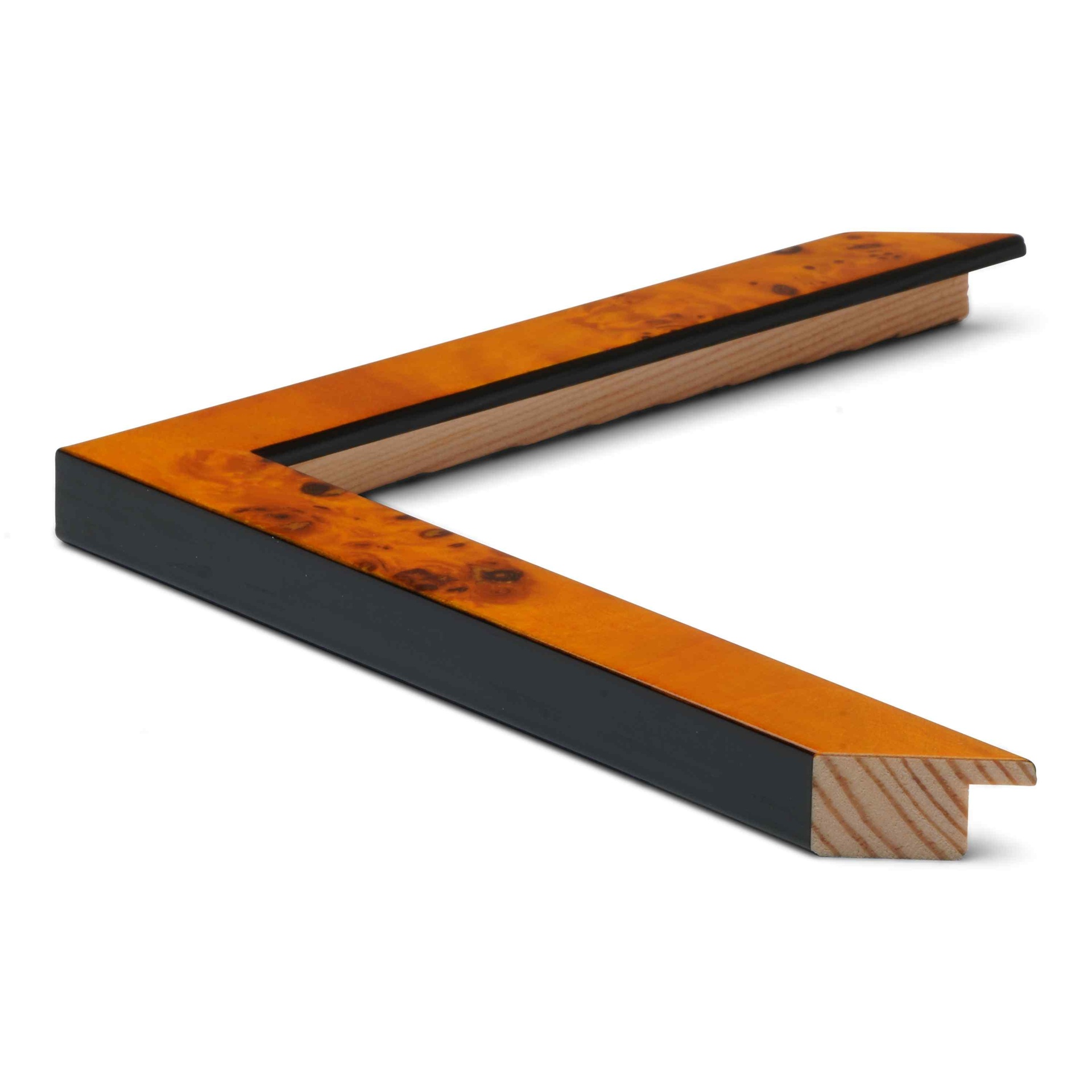 3163 - 3/4" BRIGHT HONEY POPLAR BURL