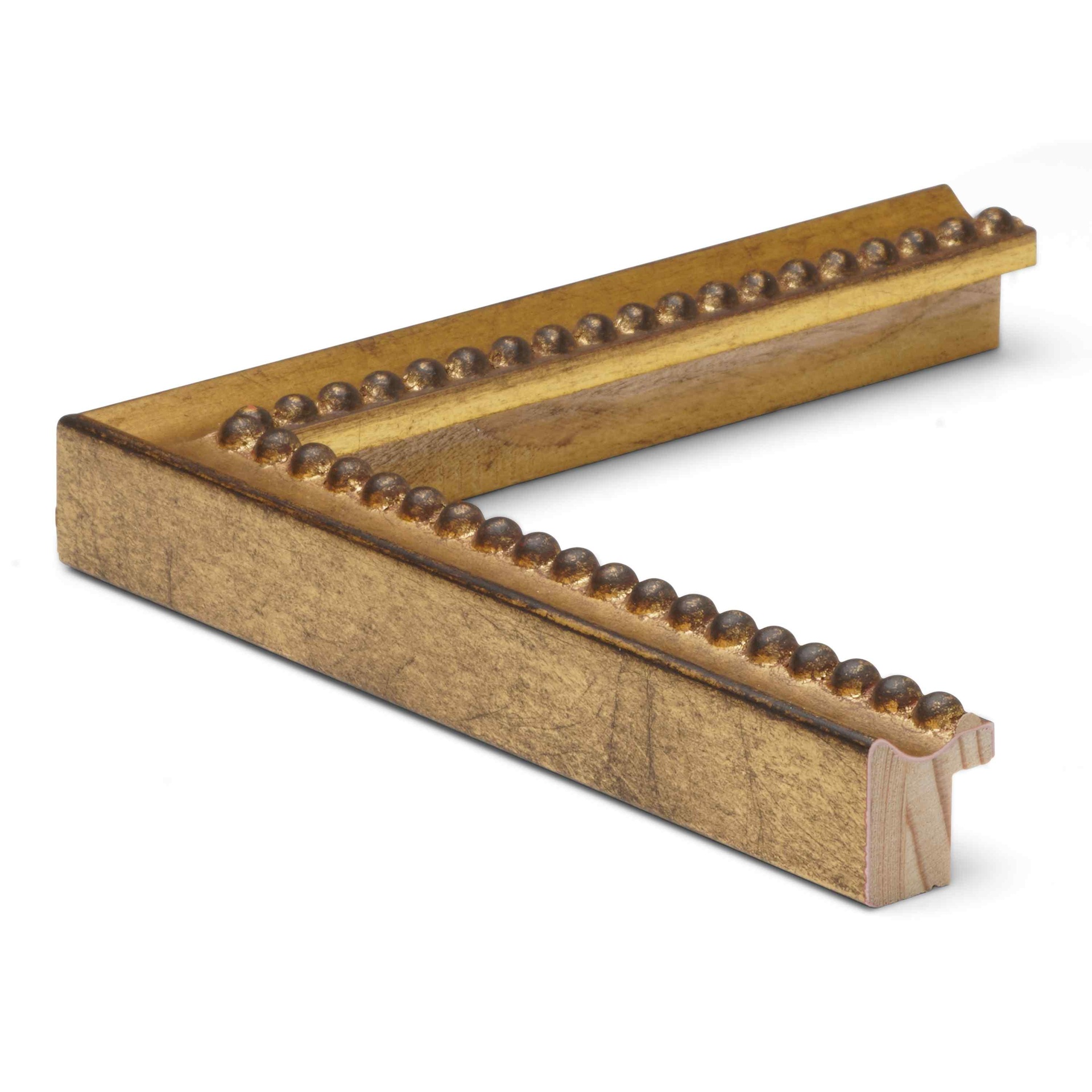 3181 - 3/4" GOLD W/ BEADED LIP