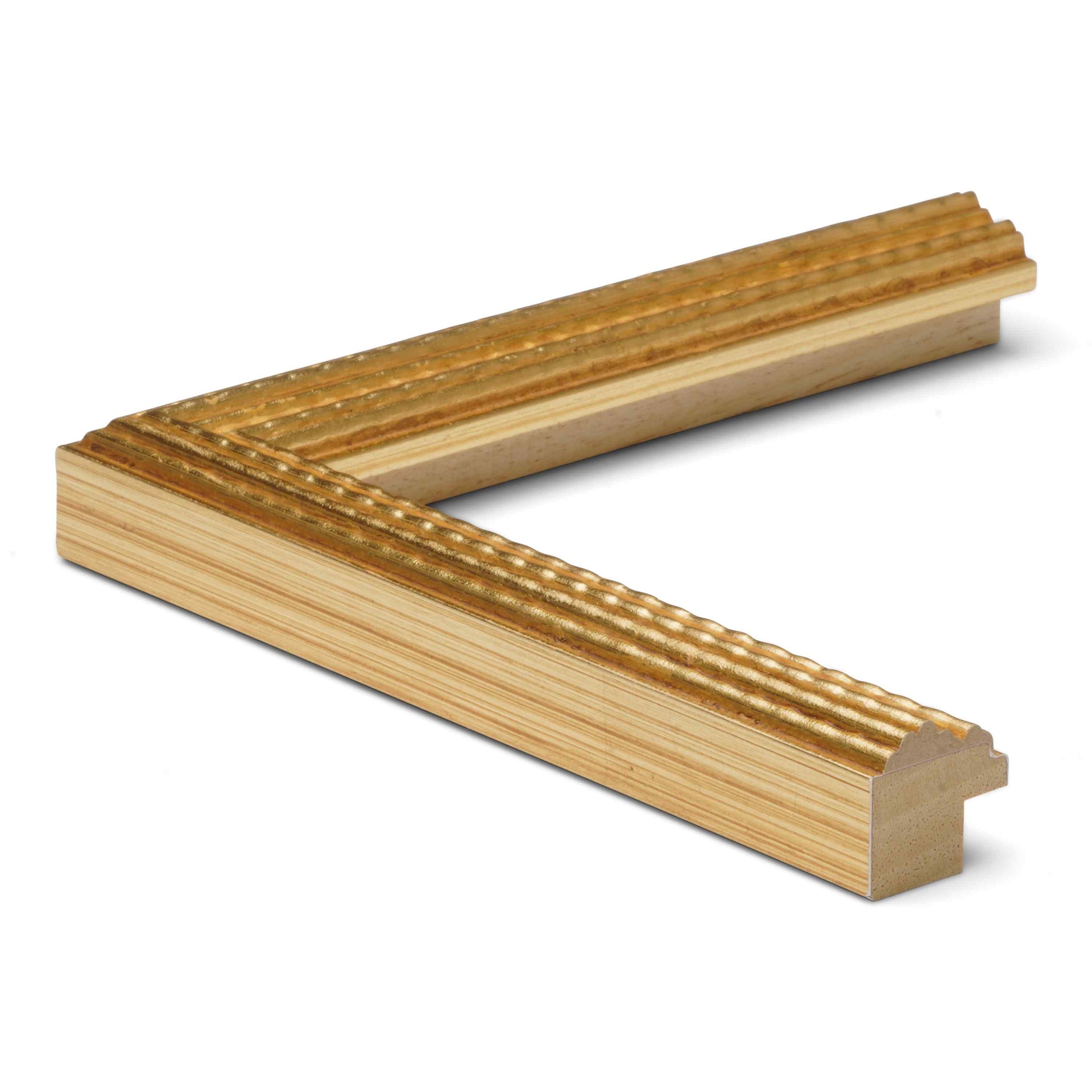 3189 - 7/8" GOLD DUTCH RIPPLE