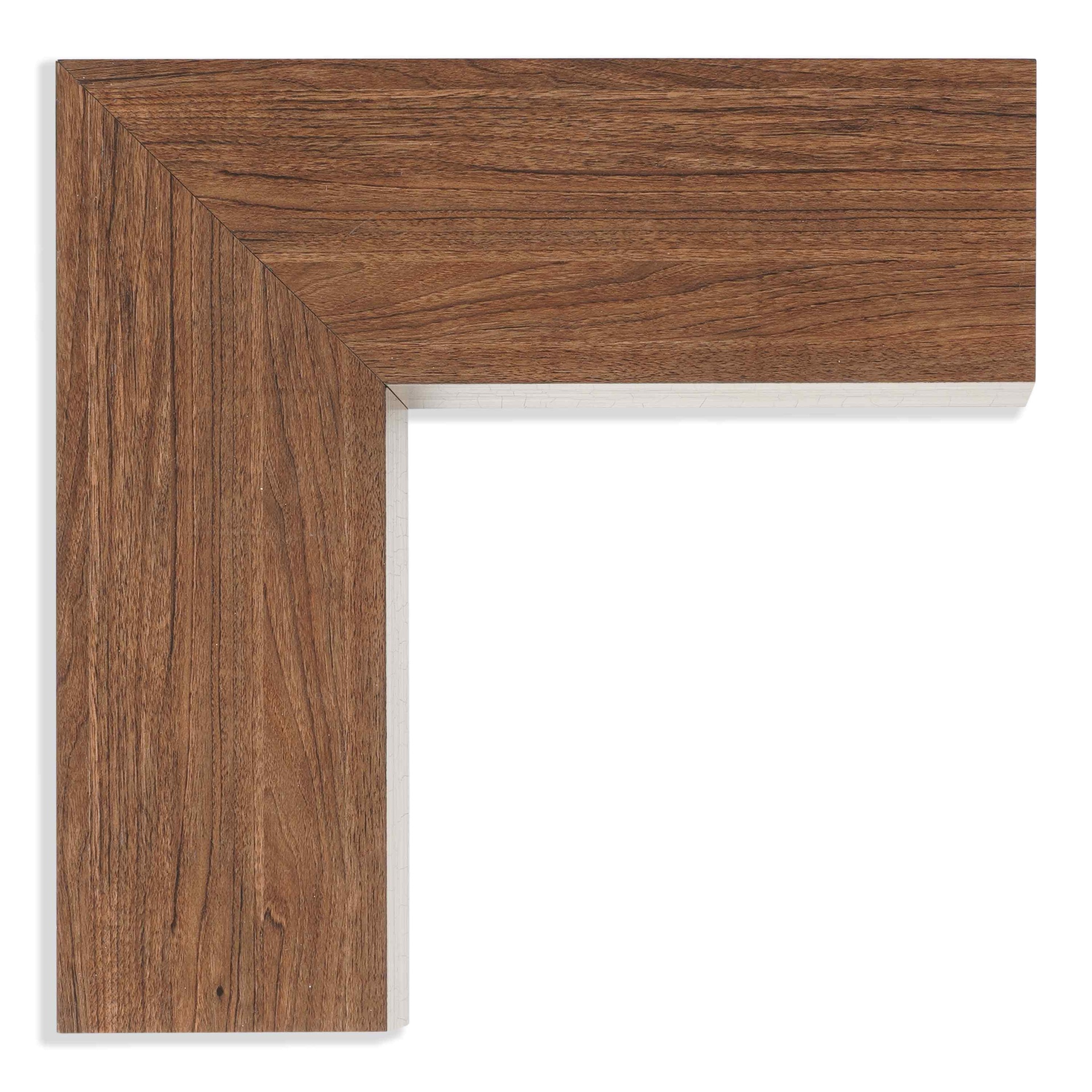 ~DISCONTINUED* 3199 - 2 FLT DK WALNT SIL BEVEL LIP