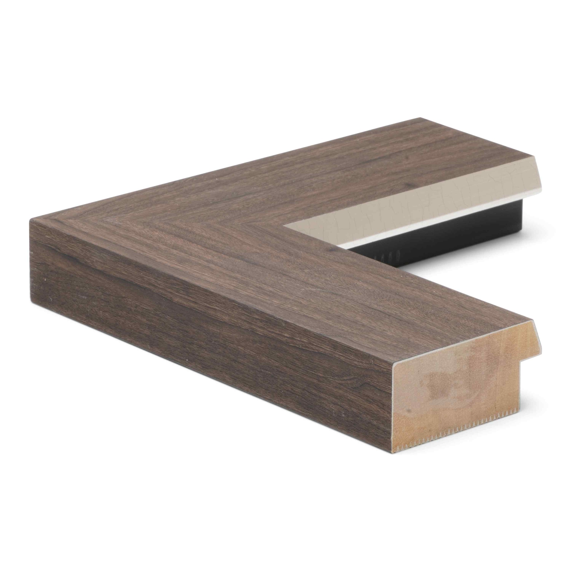 ~DISCONTINUED~ 3200 - 2" FLT ESPRESSO SILVER BEVEL LIP