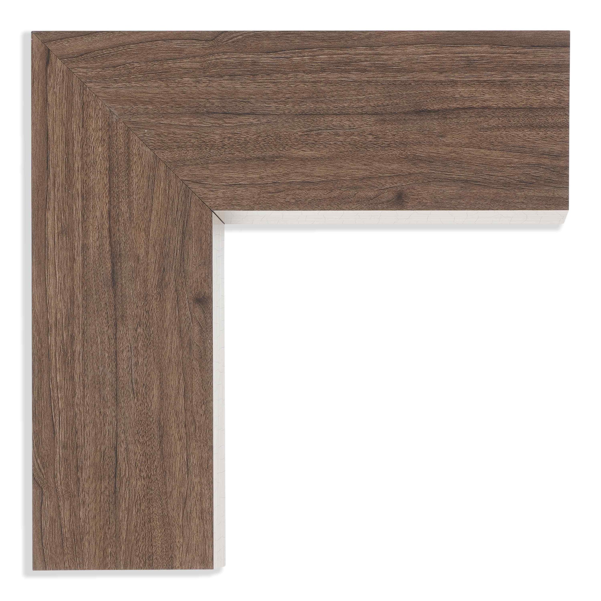 ~DISCONTINUED~ 3200 - 2" FLT ESPRESSO SILVER BEVEL LIP