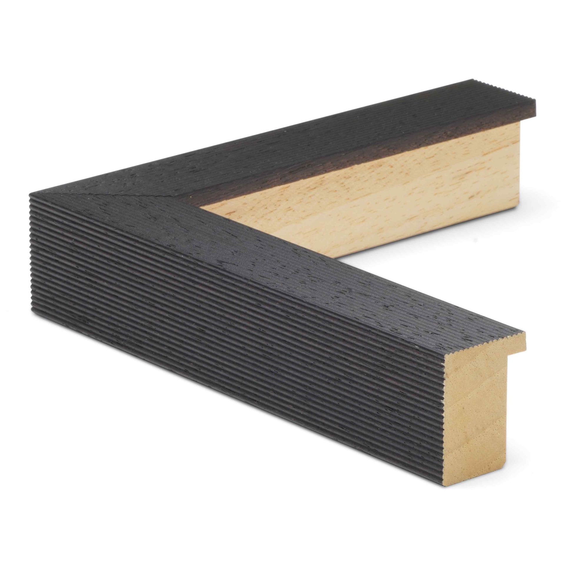 3242 - 1" BLACK W/ RIDGES