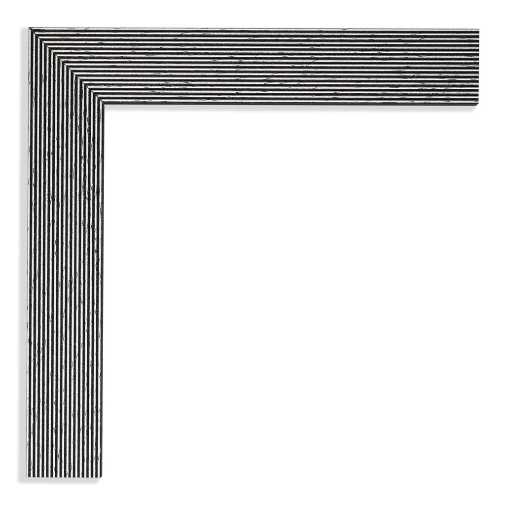 3244 - 1"  SILVER W/RIDGES