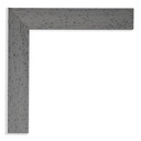 3244 - 1"  SILVER W/RIDGES