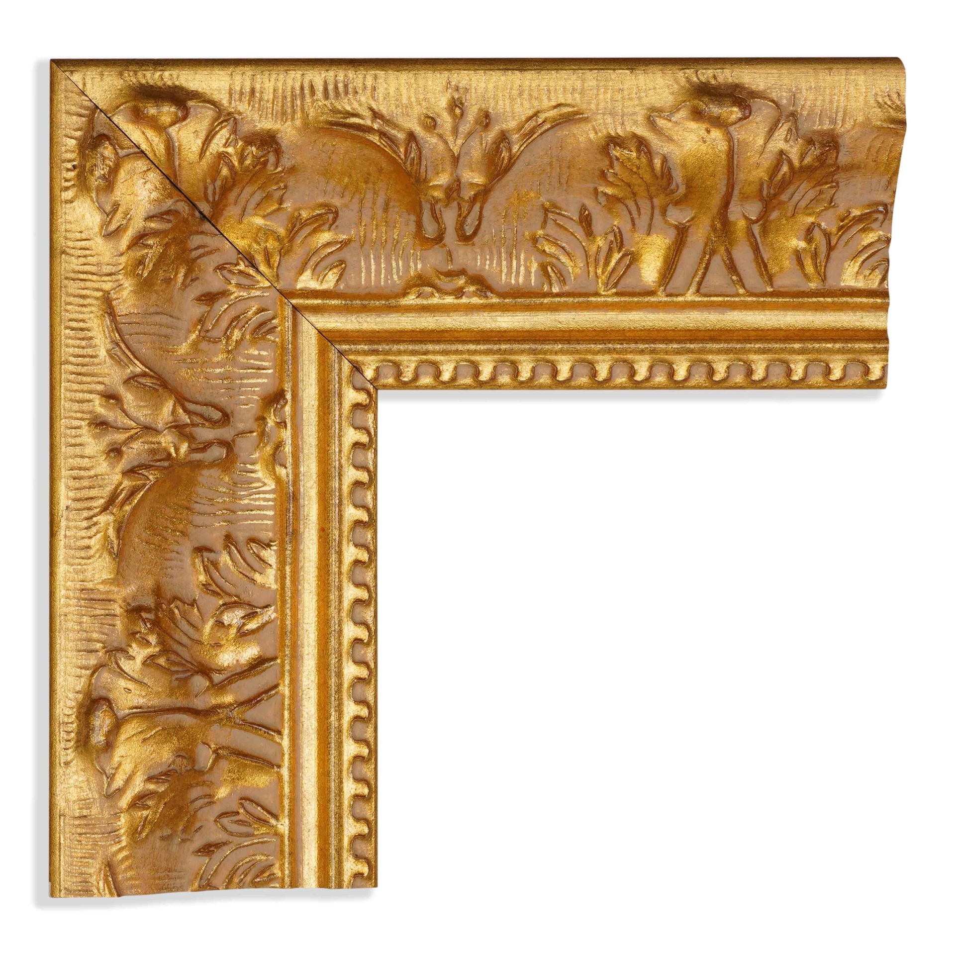 3276 - 2-1/2" PALE GOLD ORNATE