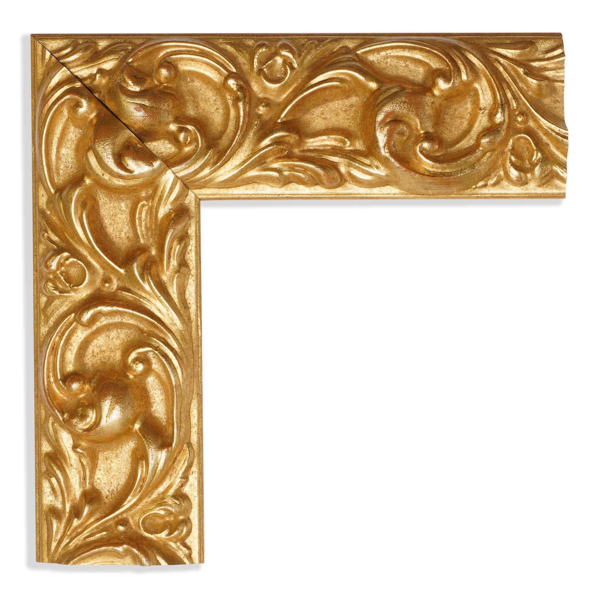 3277 - 2" PALE GOLD ORNATE