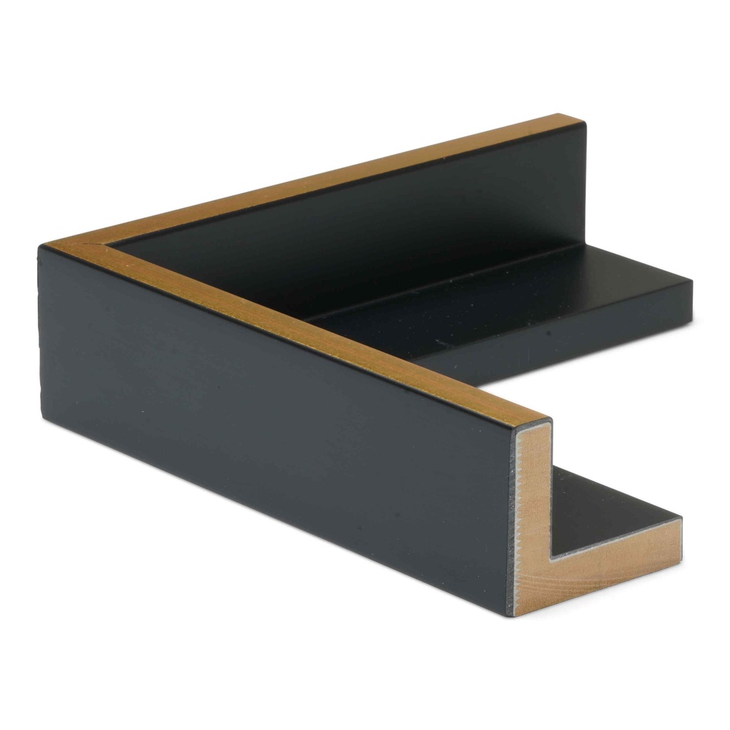 2485 - 1-3/4 BLACK FLOATER/GOLD TOP