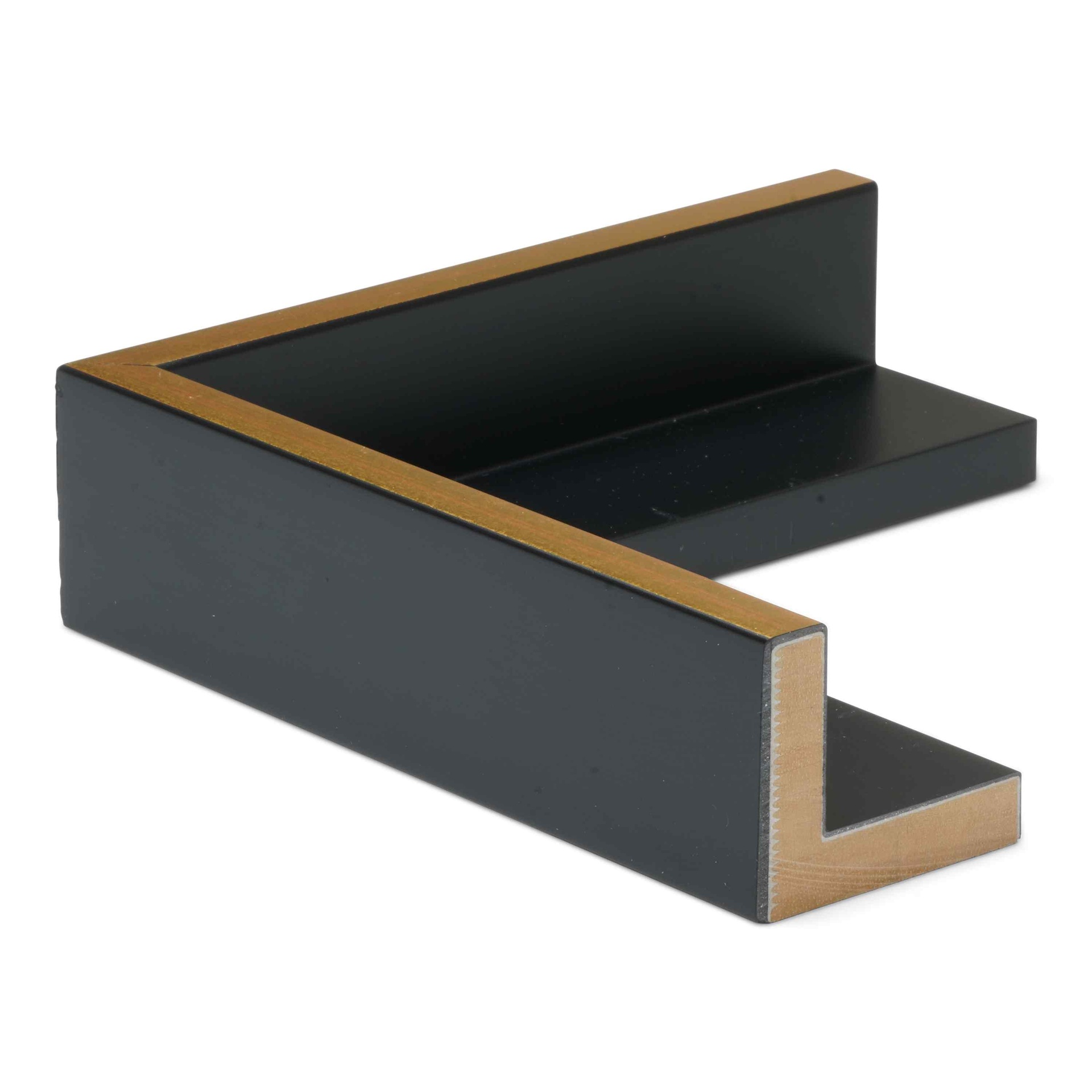 ~DISCONTINUED~ - 2485 - 1-3/16 DEEP BLACK FLOATER/GOLD TOP