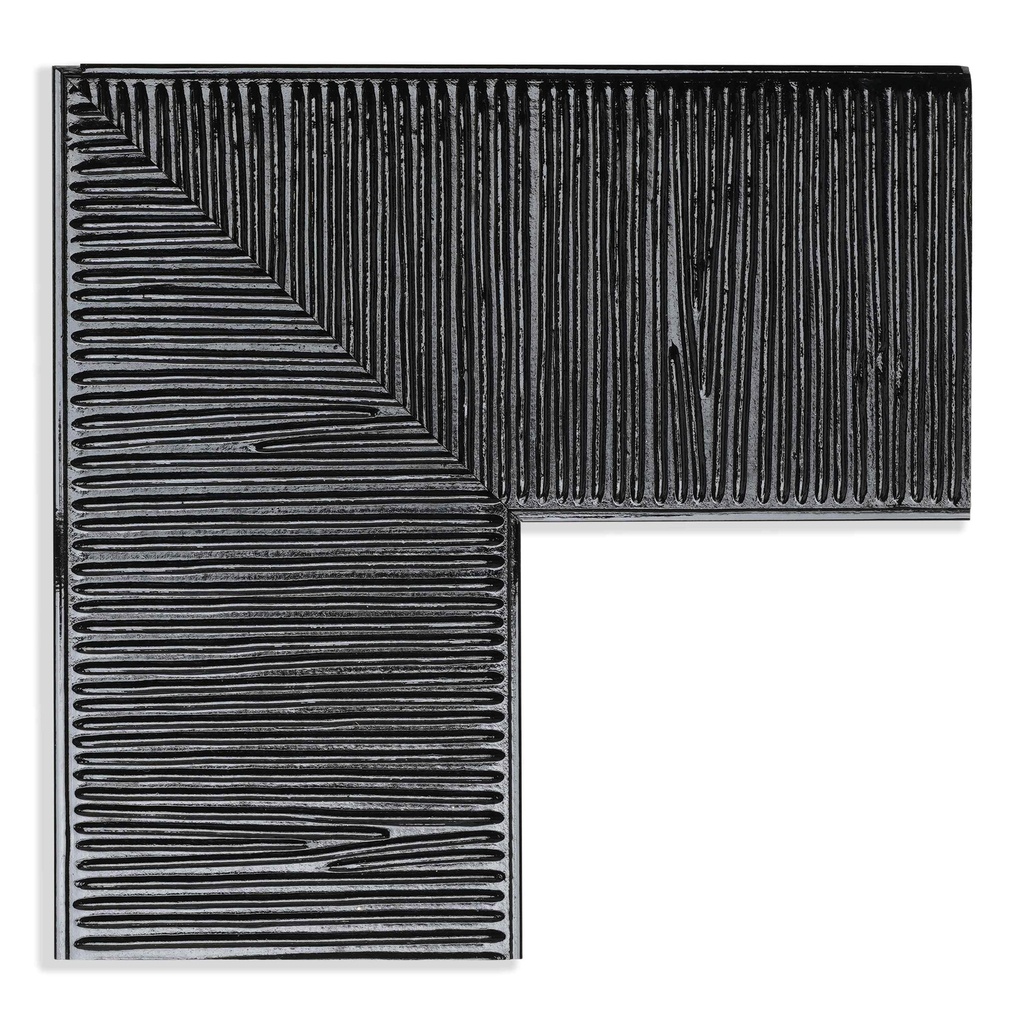 4020 - 3"  BLACK GROOVED LACQUER
