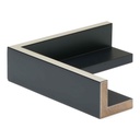 2486 - 1-3/4 BLACK FLOATER/SILV TOP