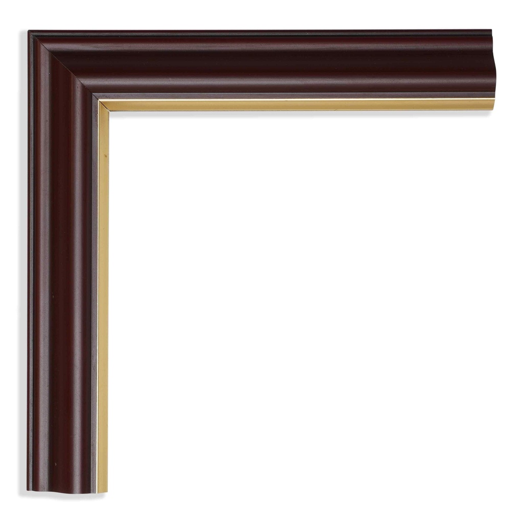 5002-1"  MAHOGANY  W/GLD.LIP