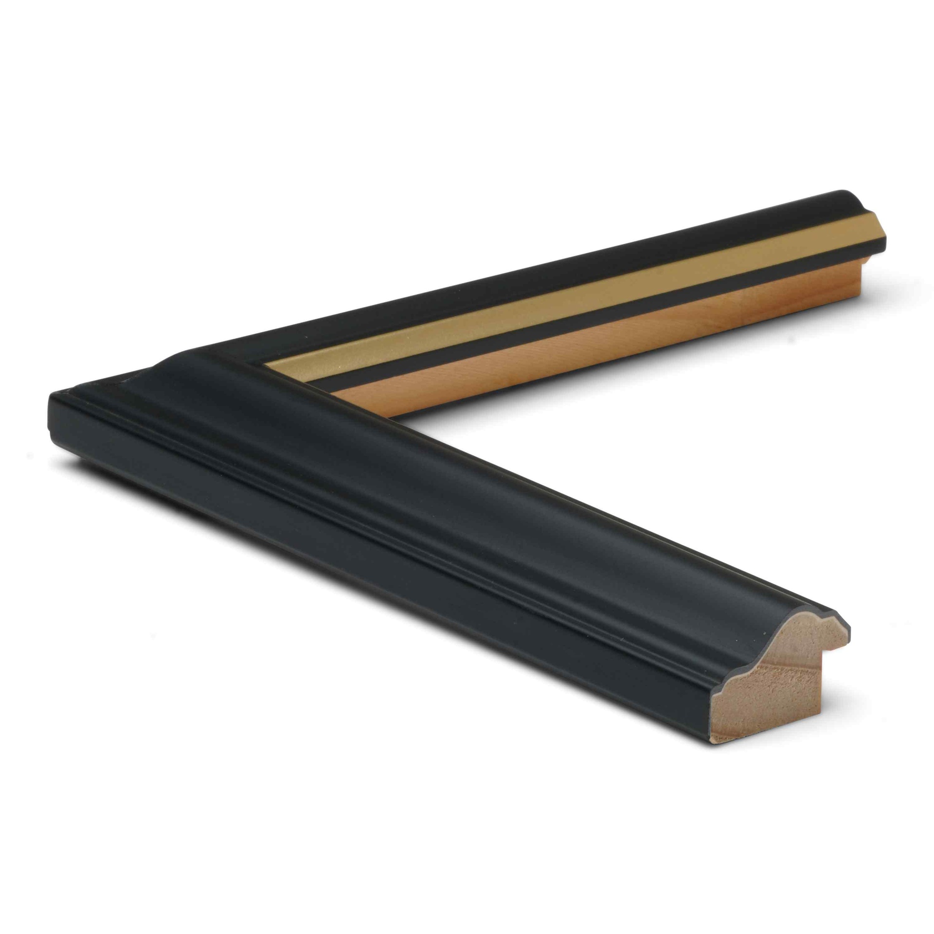 5003 - 1" BLACK W/ GOLD LIP